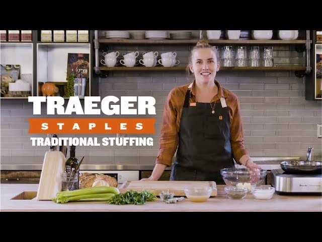 How to Make Traditional Thanksgiving Stuffing | Traeger Staples thumbnail